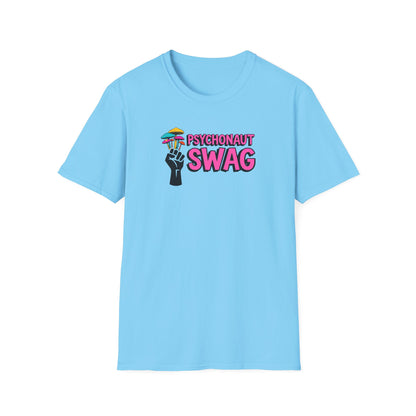 Fistful of Shrooms, Pyschonaut Swag Staple, Psychedelic Graphic T-Shirt, Humor Apparel for Psychedelic Lovers, Perfect for Festivals, Casual Wear, Gift for Friends - Psychonaut Swag