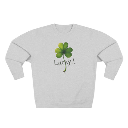 Lucky Clover Crewneck Sweatshirt — St. Patrick’s Day Shamrock Pullover