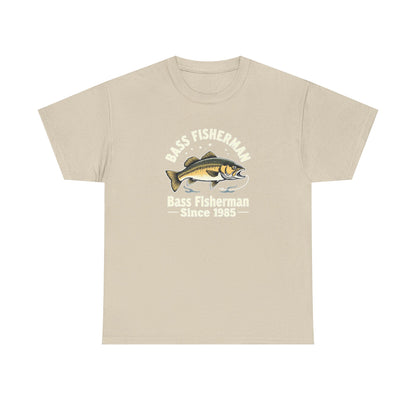 Bass Fisherman T-Shirt – "Bass Fisherman Since 1985" Vintage Fishing Tee