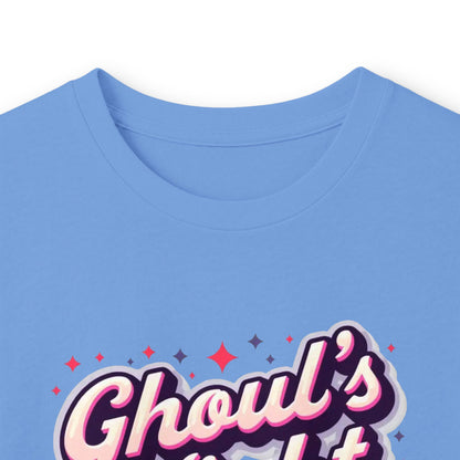 Ghoul's Night Out Long Sleeve Tee — Cute Halloween Ghost Graphic Shirt