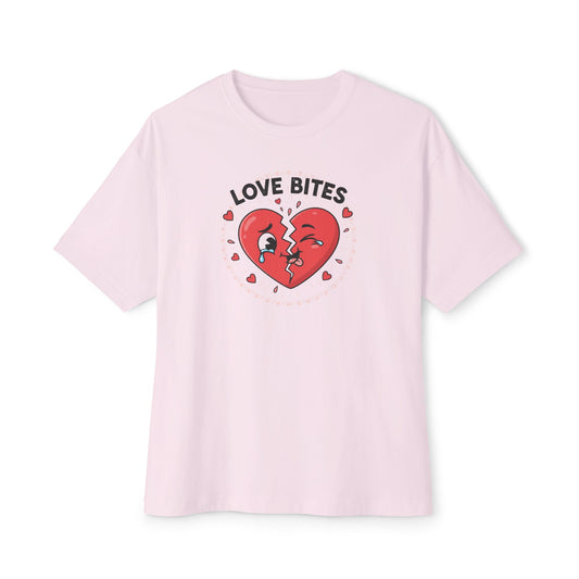 T-Shirt — "Love Bites" Broken Heart Graphic Tee