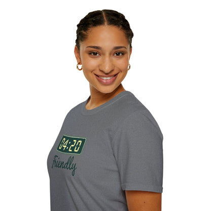 Friendly 4:20 Unisex T-Shirt | Marijuana Enthusiast Tee, Cannabis Gift, 420 Apparel, Stoner Friends Outfit, Chill Vibe Clothing