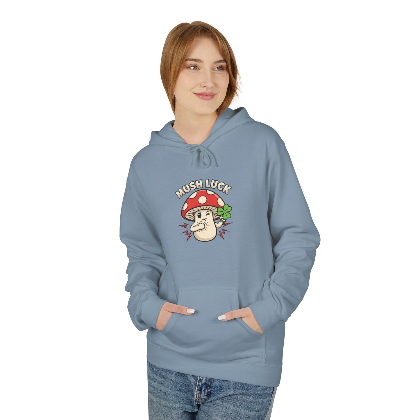 Mush-Luck Mushroom Hoodie – Cute Lucky Mushroom Graphic Pullover