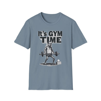 It's Gym Time T-Shirt, Motivational Workout Shirt, Fitness Apparel, Gift for Gym Lovers, Casual Sport Tee - Psychonaut Swag