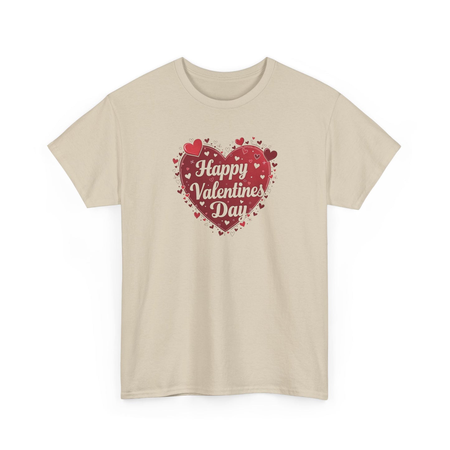 Valentine's Day Heart T-Shirt — "Happy Valentine's Day" Graphic Tee