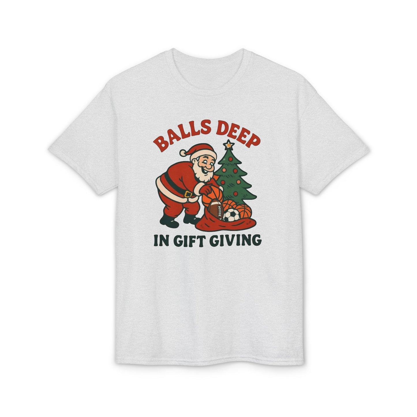Santa Balls Deep, Unisex DryBlend® T-Shirt