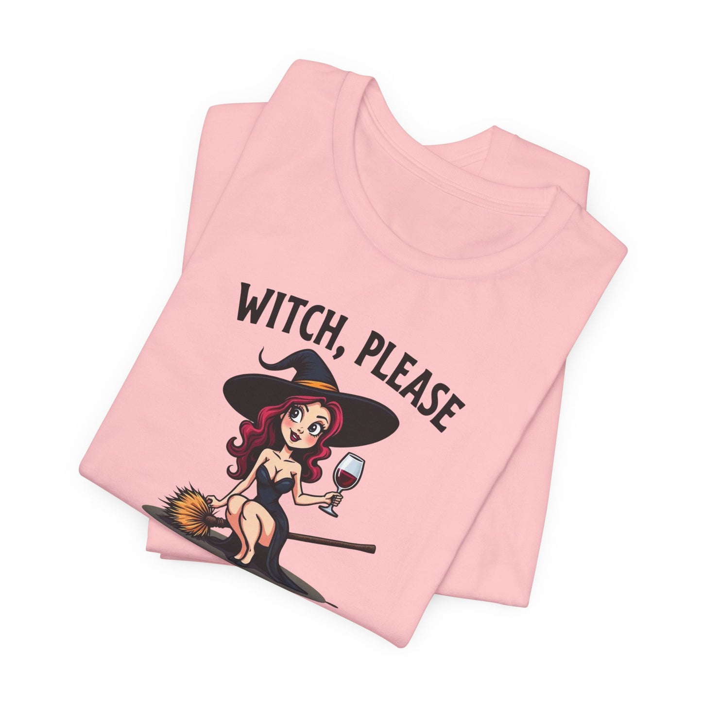 Witch, Please Tee — Cute Pinup Witch Graphic T‑Shirt ("I’ve Got Spells For That")