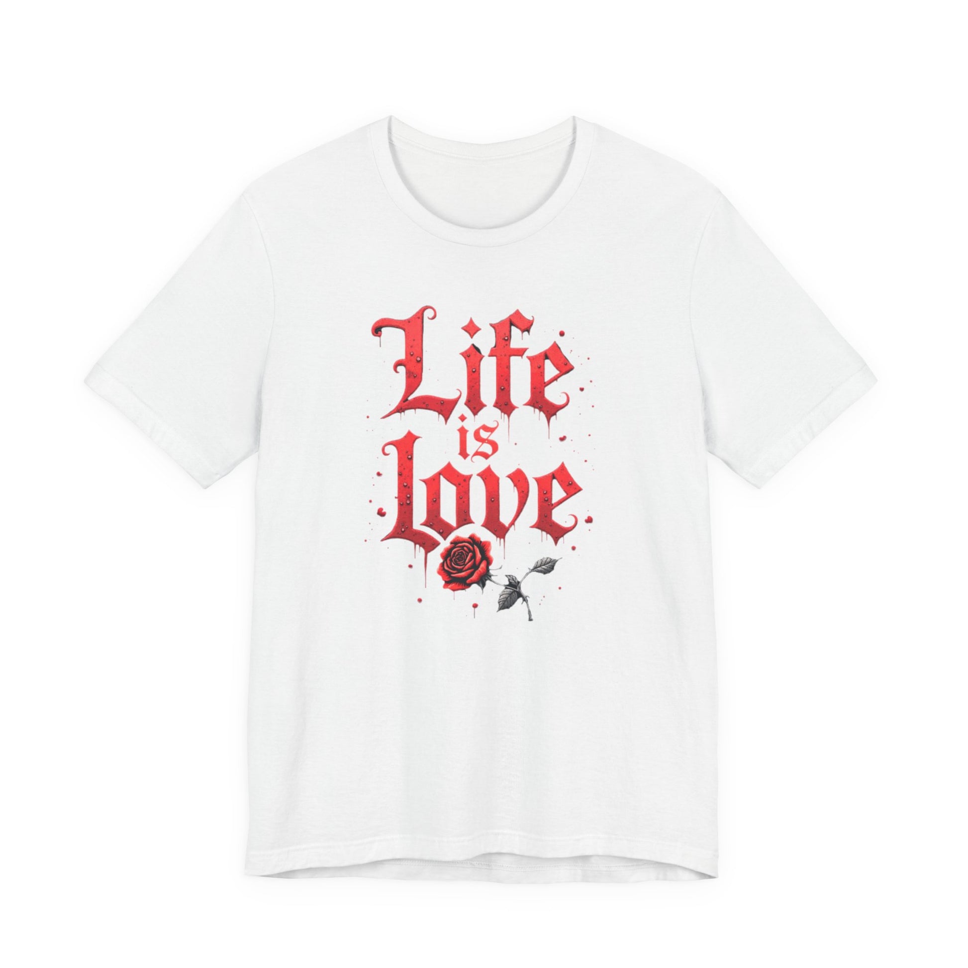 Life is Love Shirt, Love Themed Apparel, Gift for Couples, Valentine's Day Top - Psychonaut Swag