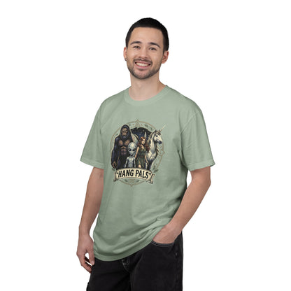 Hang Pals Graphic T-Shirt — Bigfoot, Alien & Unicorn Funny Crew Tee