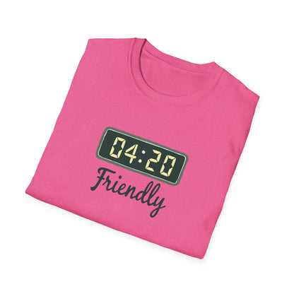 Friendly 4:20 Unisex T-Shirt | Marijuana Enthusiast Tee, Cannabis Gift, 420 Apparel, Stoner Friends Outfit, Chill Vibe Clothing