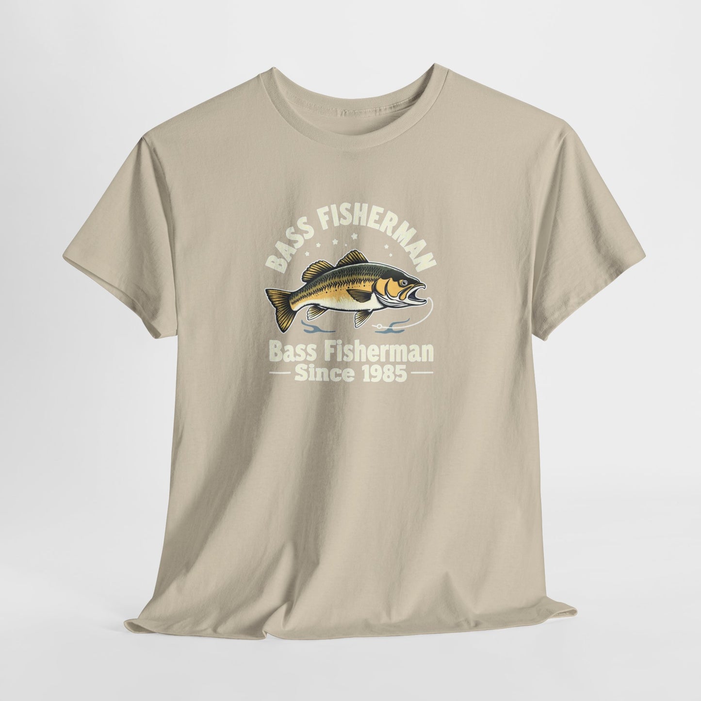 Bass Fisherman T-Shirt – "Bass Fisherman Since 1985" Vintage Fishing Tee