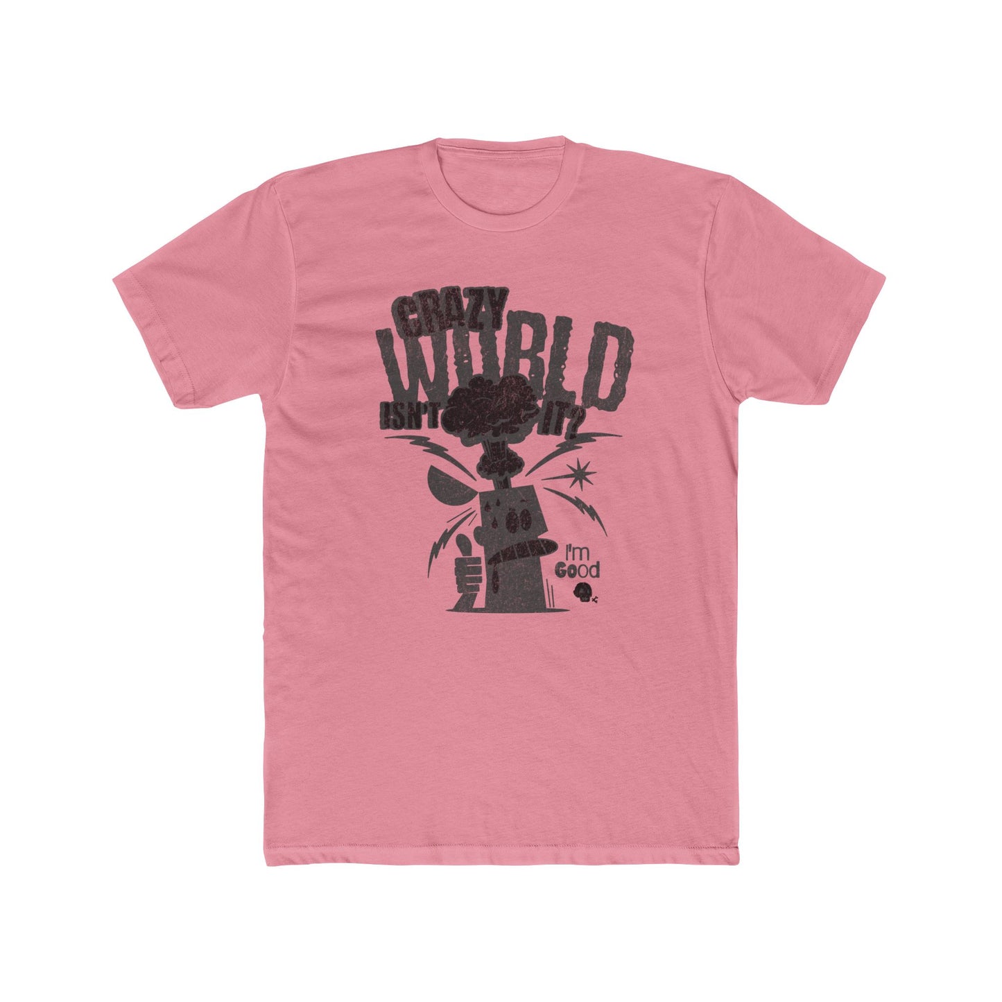 Crazy World, Unisex Cotton Crew Tee
