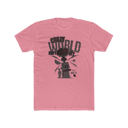 Crazy World, Unisex Cotton Crew Tee