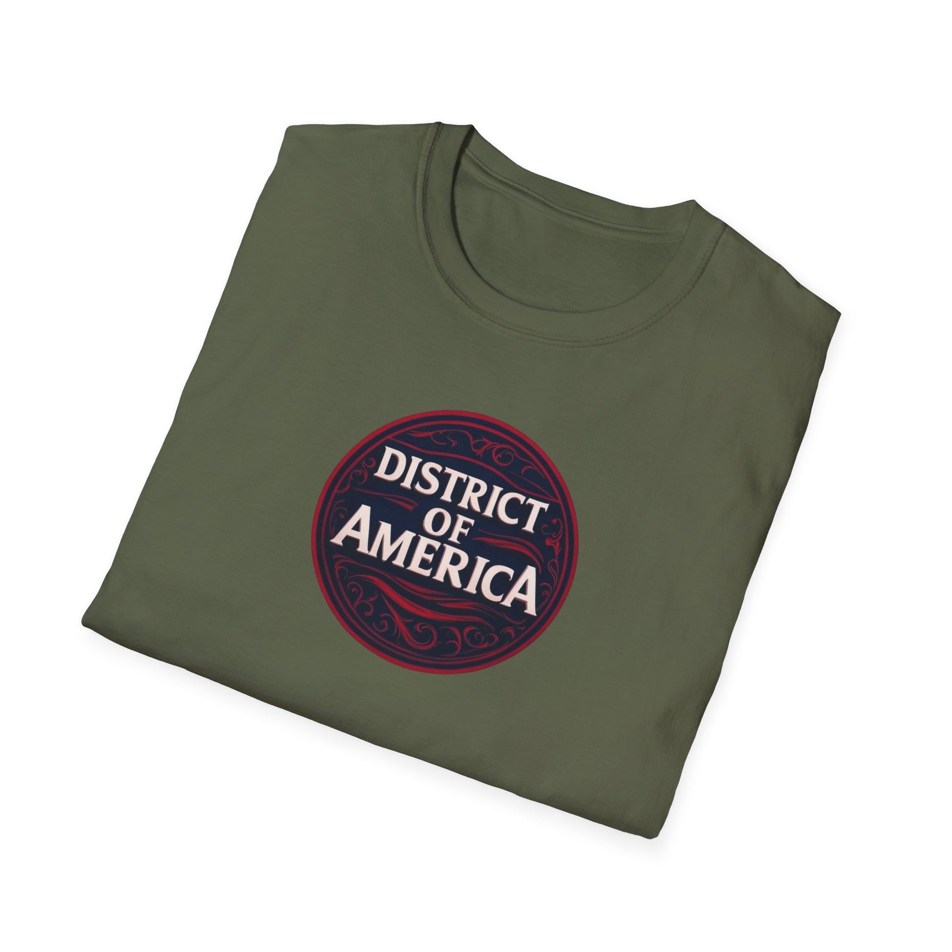 District of America, Washington DA, Unisex Softstyle T-Shirt - Psychonaut Swag
