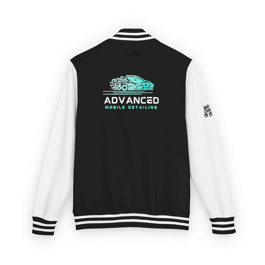 Advanced Mobile Detailing, Letterman Unisex Heavyweight Letterman Jacket, Stylish Outerwear for Men and Women, Perfect for Casual Outings, Sports Events, and School Spirit