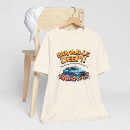 Baaaallls Deep, Unisex Jersey Short Sleeve Tee