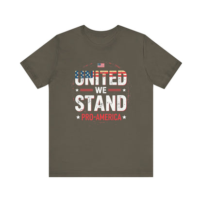 United We Stand Pro-America Unisex Tee - Casual Patriotic Shirt - Psychonaut Swag