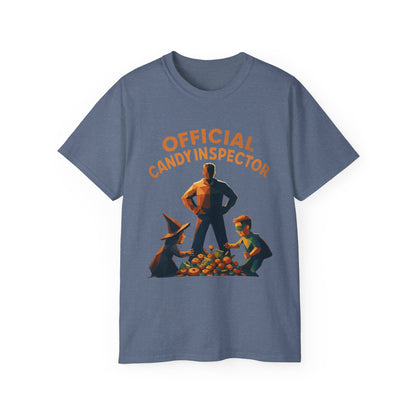 Official Candy Inspector Unisex Ultra Cotton Tee, Funny Gift, Halloween Tee, Party Shirt, Retro Style T-Shirt