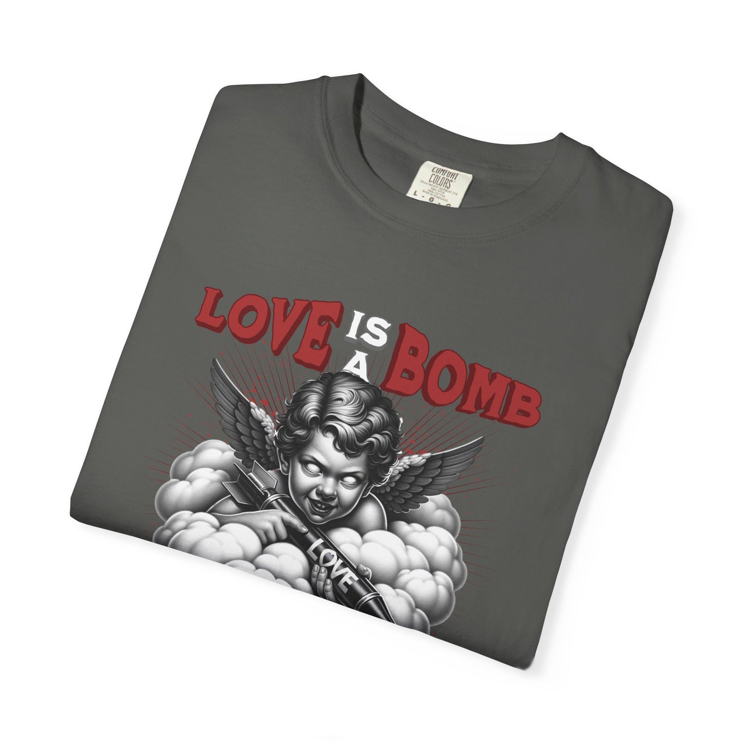 Love Is a Bomb T-Shirt — Vintage Cherub Graphic Tee