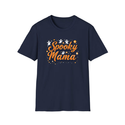Spooky Mama T-Shirt — Halloween Mom Tee with Cute Ghosts