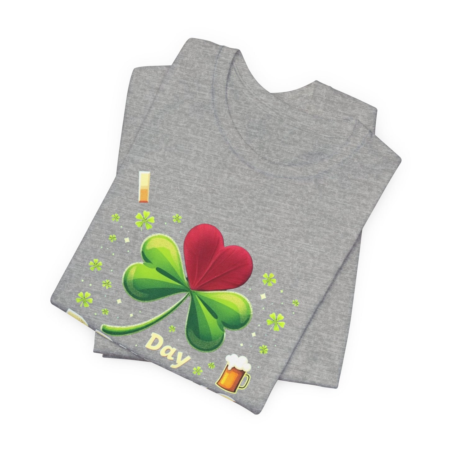 Shamrock heart, Unisex Jersey Short Sleeve Tee