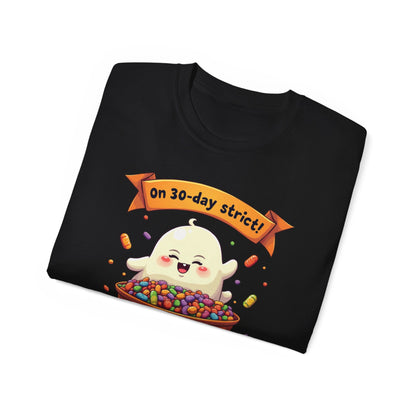 Funny Halloween Diet, Unisex Tee, Cute Ghost Humor Shirt, Gift for Halloween Lovers, Halloween Diet T-Shirt, Spooky Season Apparel