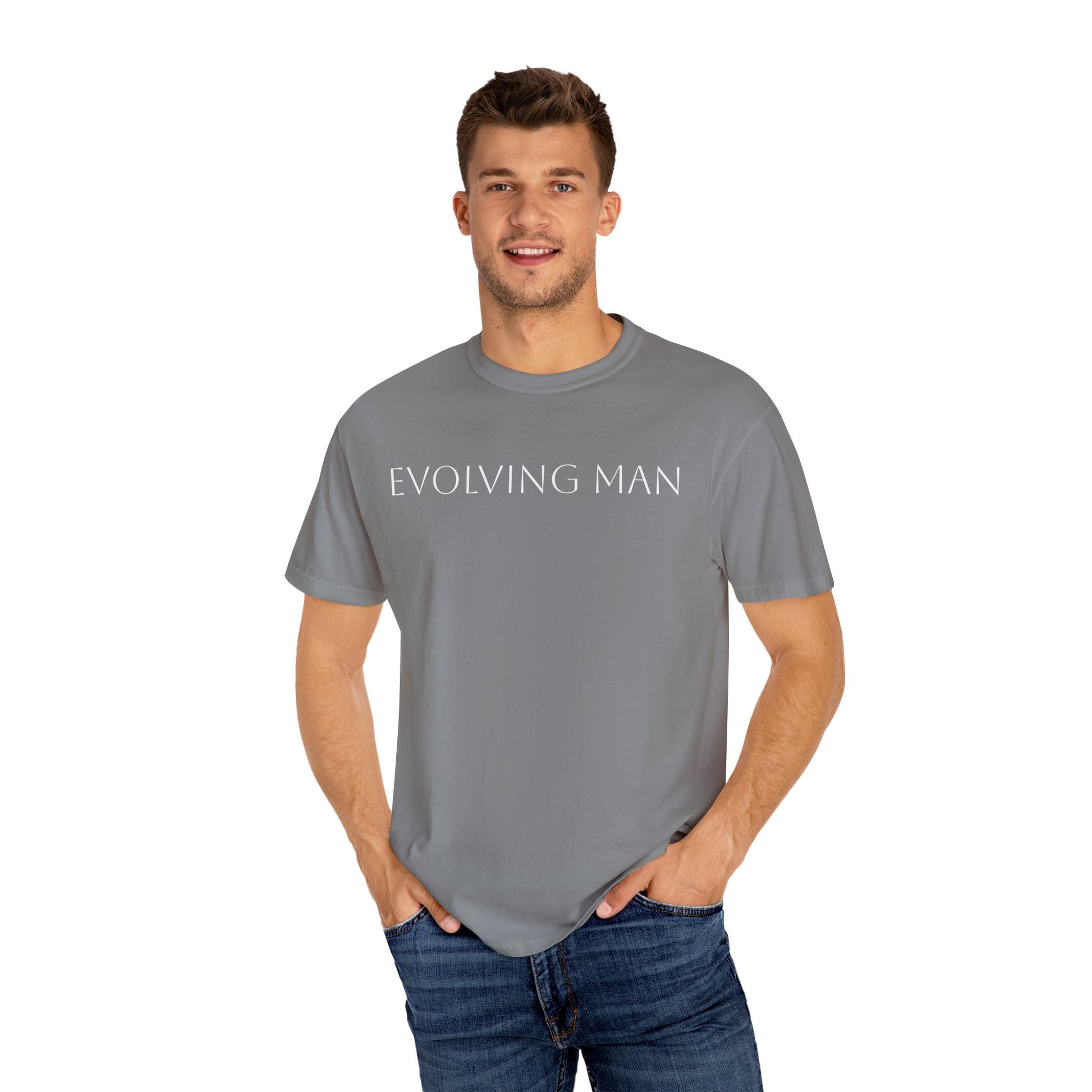 Evolving Man Unisex Garment-Dyed T-shirt - Psychonaut Swag