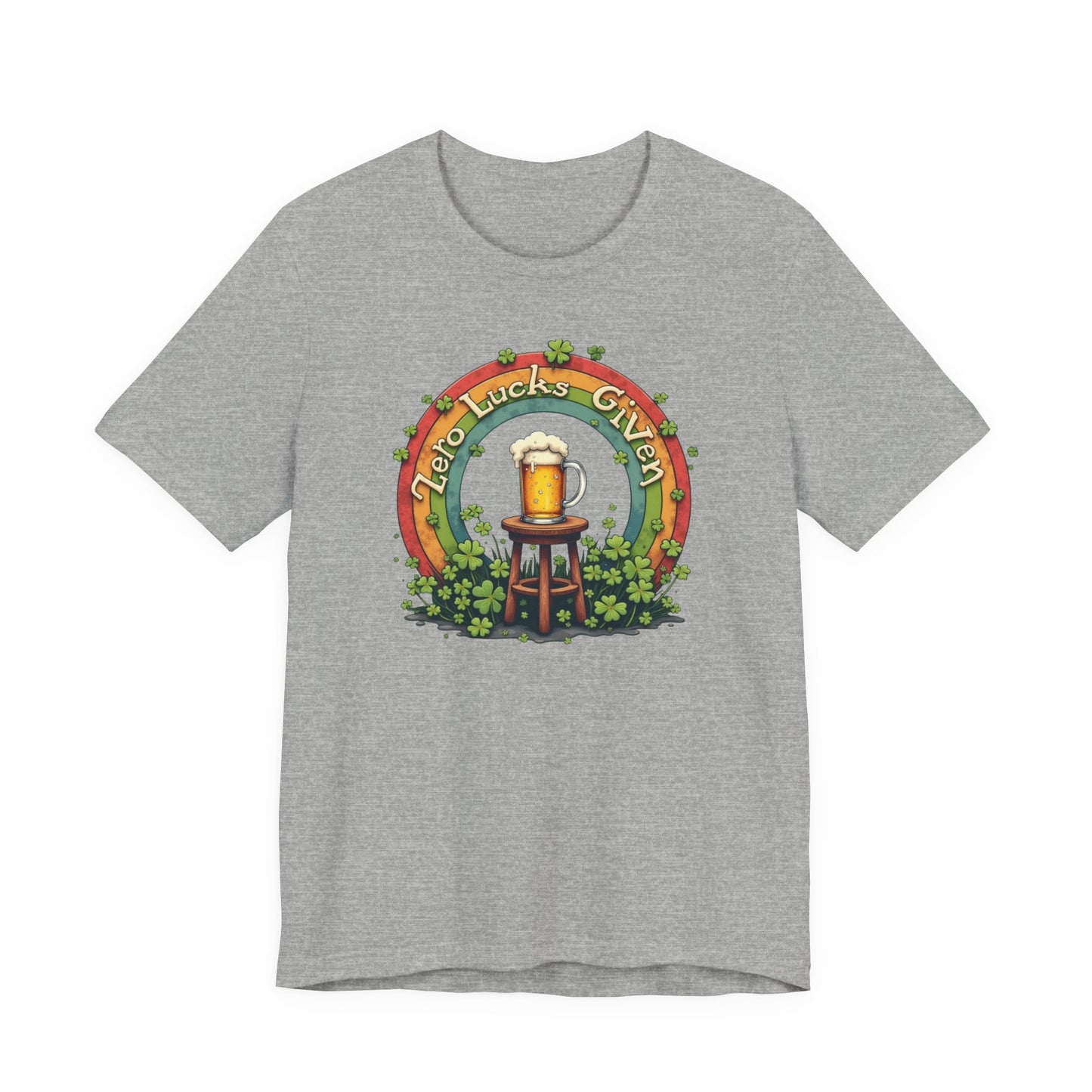 Lucky Garden Beer Tee — "Find Luck's Garden" St. Patrick's Day Shamrock T-Shirt