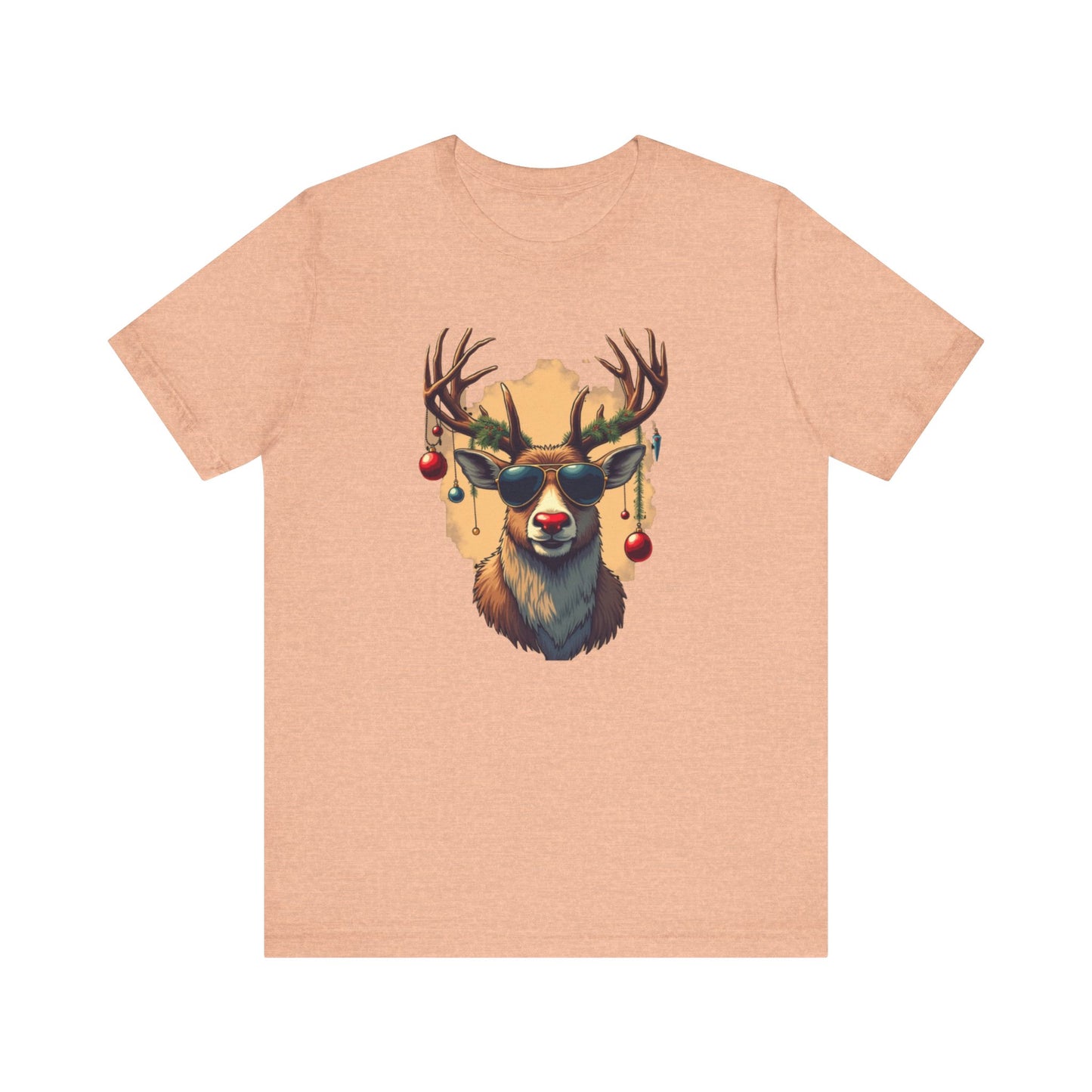 Rudolph the Party Animal, Unisex Jersey Short Sleeve Tee
