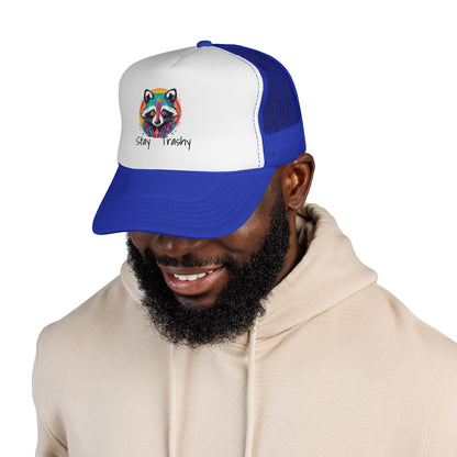 Stay Trashy Racoon, Snapback Trucker Caps