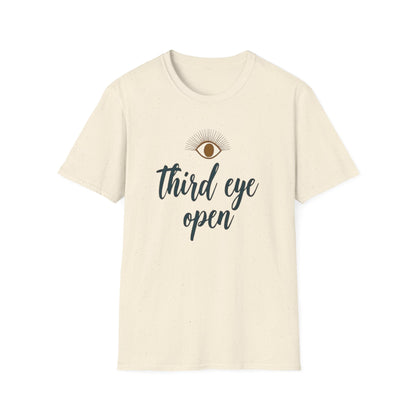 Third Eye insight, Open Unisex Softstyle T-Shirt, Spiritual Gift, Graphic Tee, Meditation Apparel, Casual Wear, Yoga Clothing, Unique T-Shirt - Psychonaut Swag