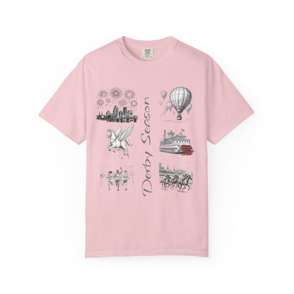 Derby Season T-Shirt — Horse Racing & Balloon Glow Festival Tee