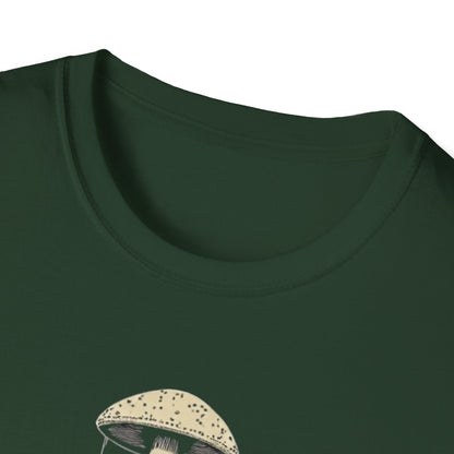 Ego Death Club Mushroom, T-Shirt, Unisex Softstyle Tee, Casual Wear, Gift for Friends, Unique Graphic Shirt - Psychonaut Swag