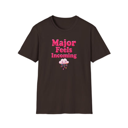 Major Feels Incoming Unisex T-Shirt, Fun Tee, Gifts for Friends, Casual Wear, Summer Fashion, Birthday Gift - Psychonaut Swag