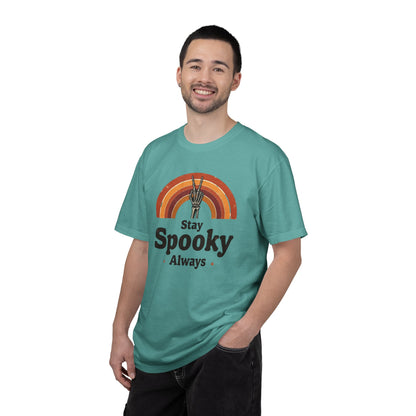 Stay Spooky Always T-Shirt — Retro Rainbow Halloween Tee