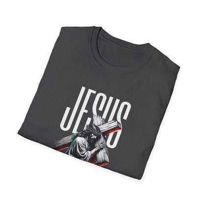 Jesus Cross T-Shirt — 'Jesus' Graphic Faith Tee for Christians