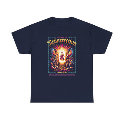 Resurrection Graphic Tee — Vintage Religious Revival T-Shirt