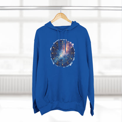 Galaxy Constellation Hoodie — Cosmic Star Map Fleece Pullover