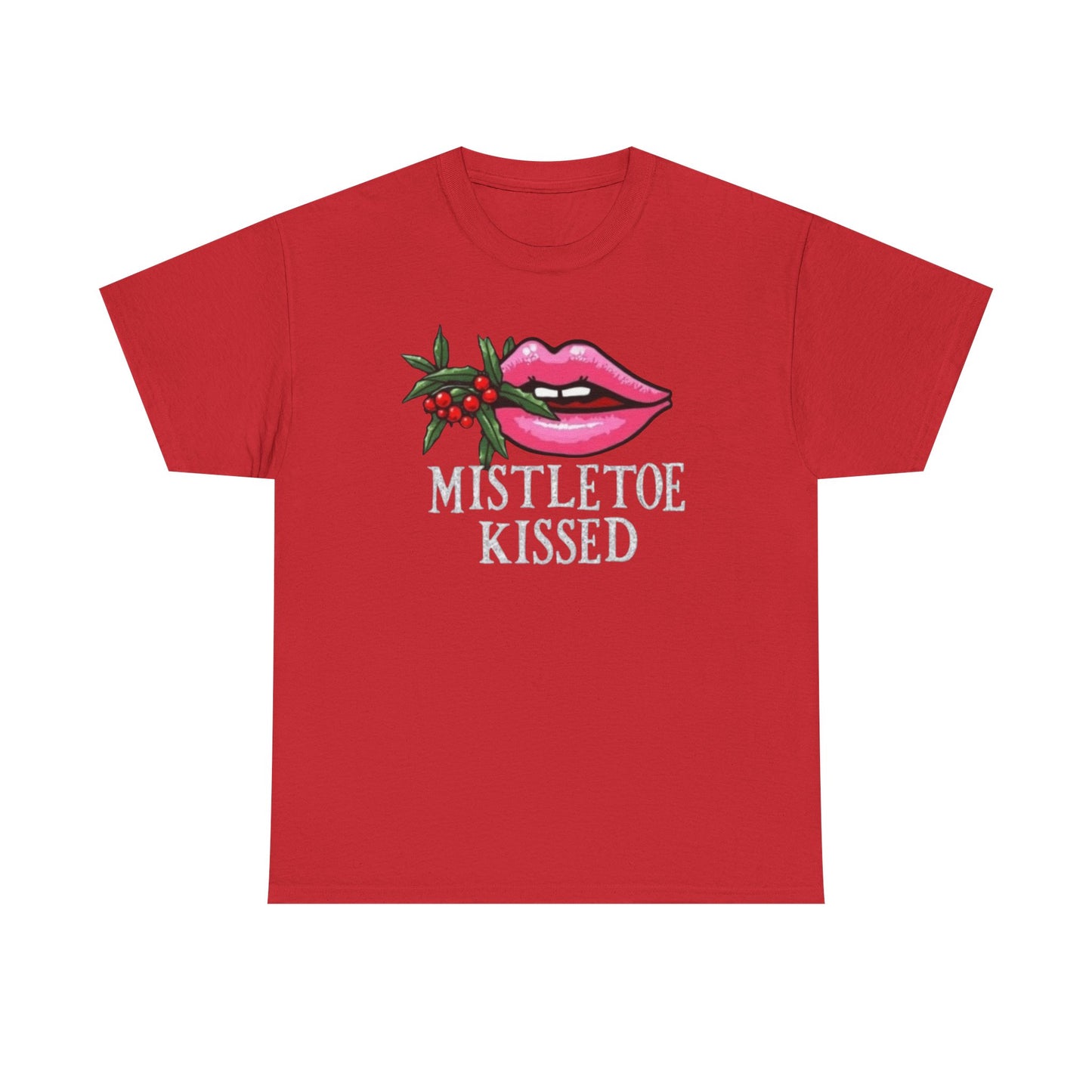 Mistletoe Kissed, Unisex Heavy Cotton Tee