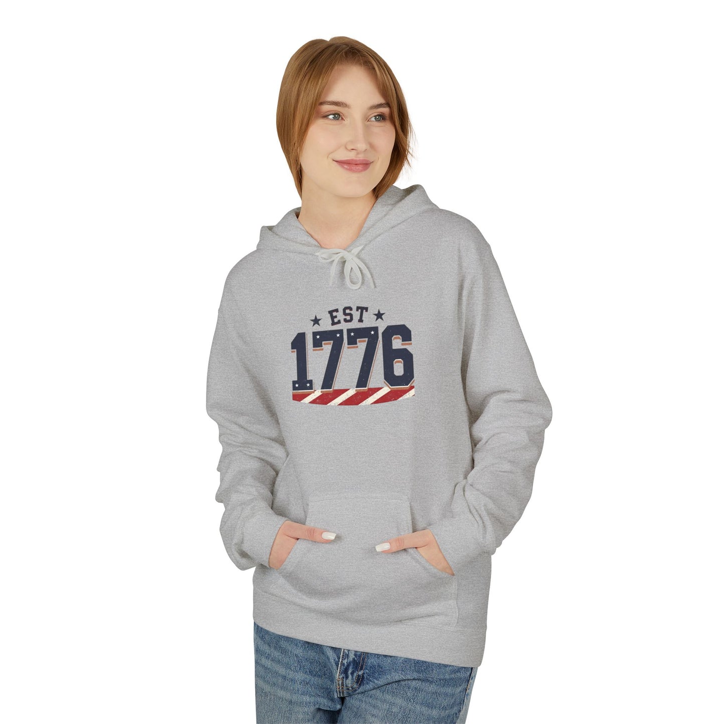 1776 American Hoodie — Patriotic Independence Day Sweatshirt