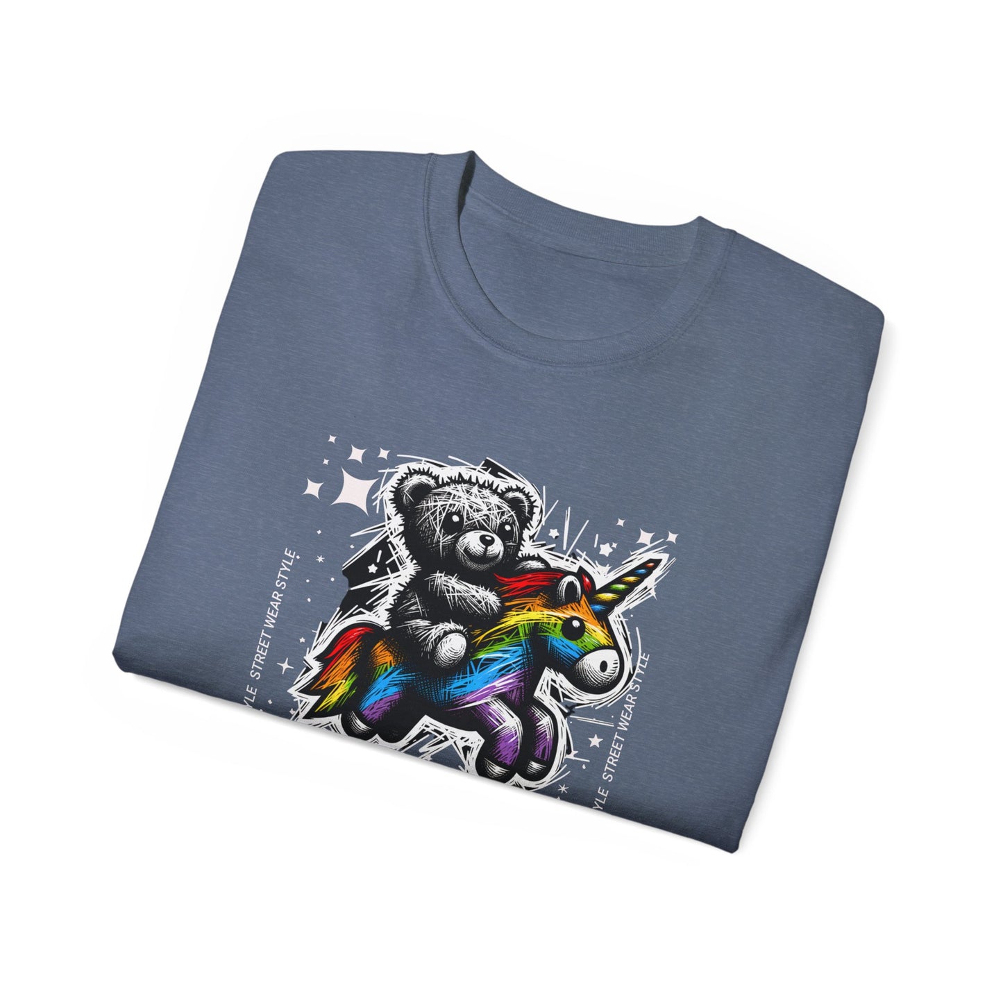 Bear Riding Unicorn, Unisex Ultra Cotton Tee