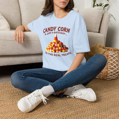 Candy Corn Is Just a Gateway T-Shirt — Funny Halloween Candy Tee