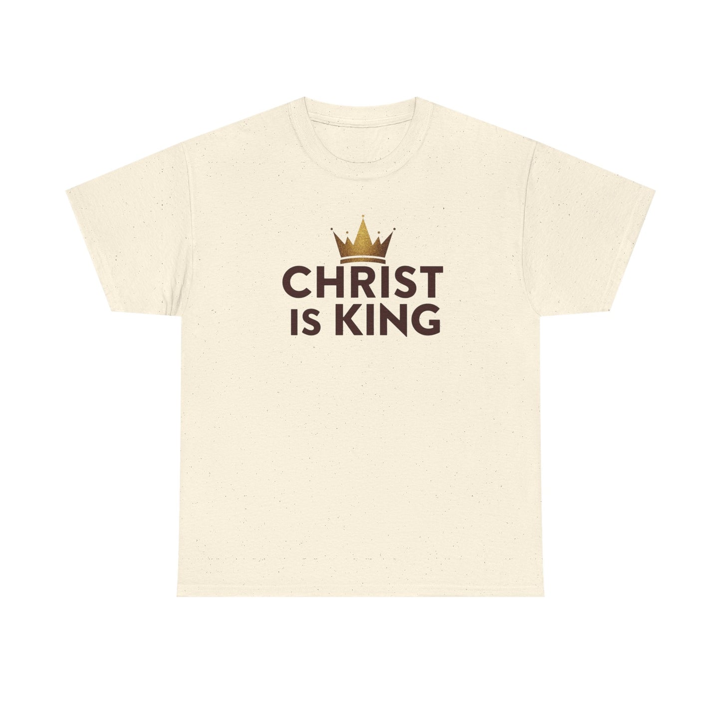 Christ Is King T-Shirt — Christian Faith Tee with Crown Graphic