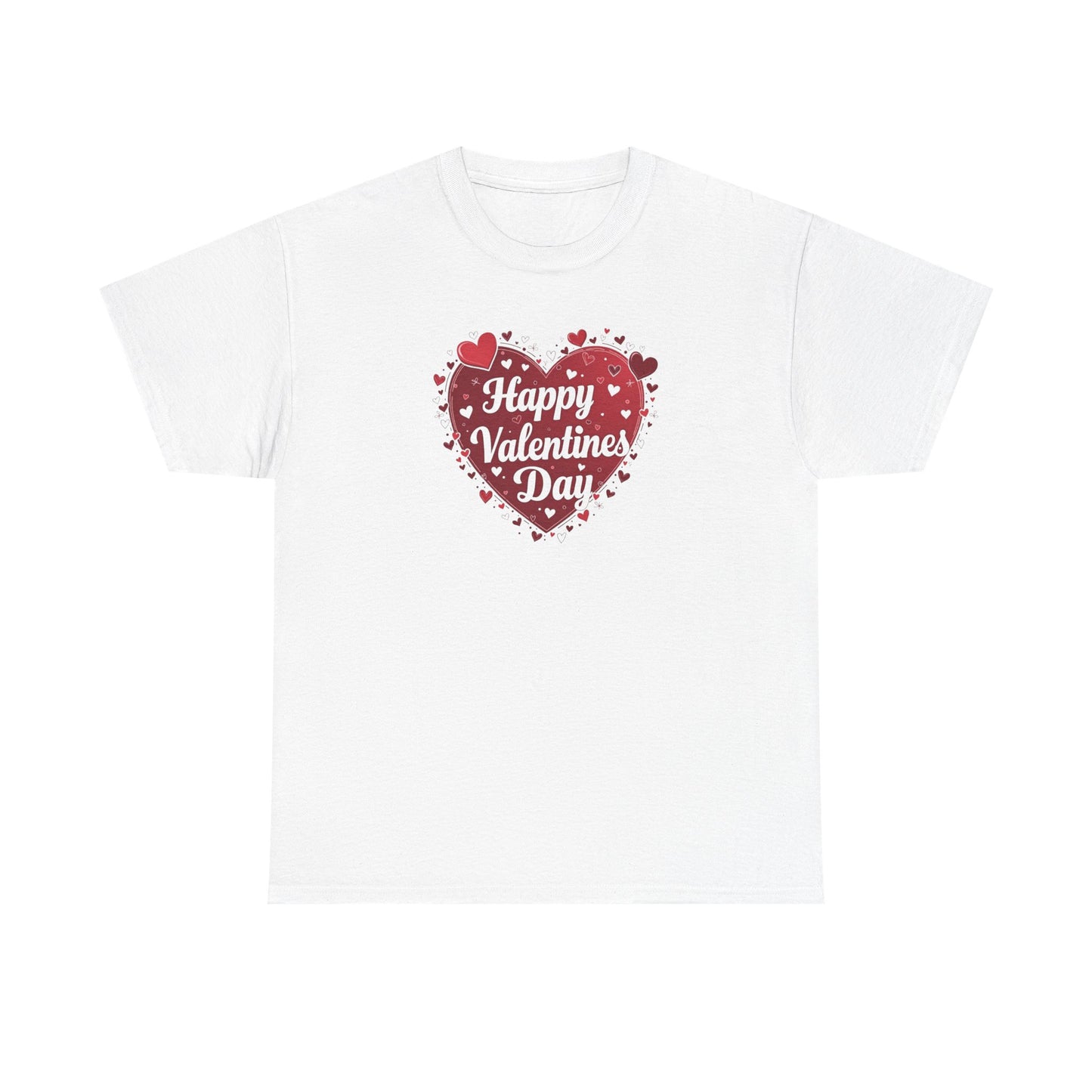Valentine's Day Heart T-Shirt — "Happy Valentine's Day" Graphic Tee