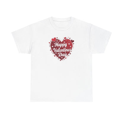 Valentine's Day Heart T-Shirt — "Happy Valentine's Day" Graphic Tee