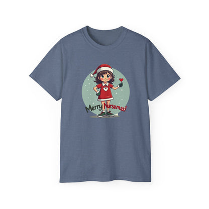 Nurse Christmas Tee — "Merry Nursemas!" Holiday Nurse T-Shirt