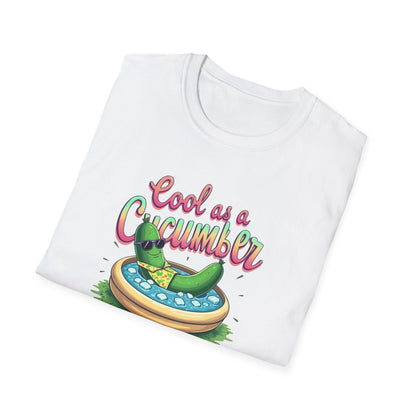 Cool as a Cucumber Unisex T-Shirt | Funny Summer Tee, Gift for Pool Parties, Relaxation Shirt, Fresh Summer Vibes, Chill Apparel, [...] - Psychonaut Swag