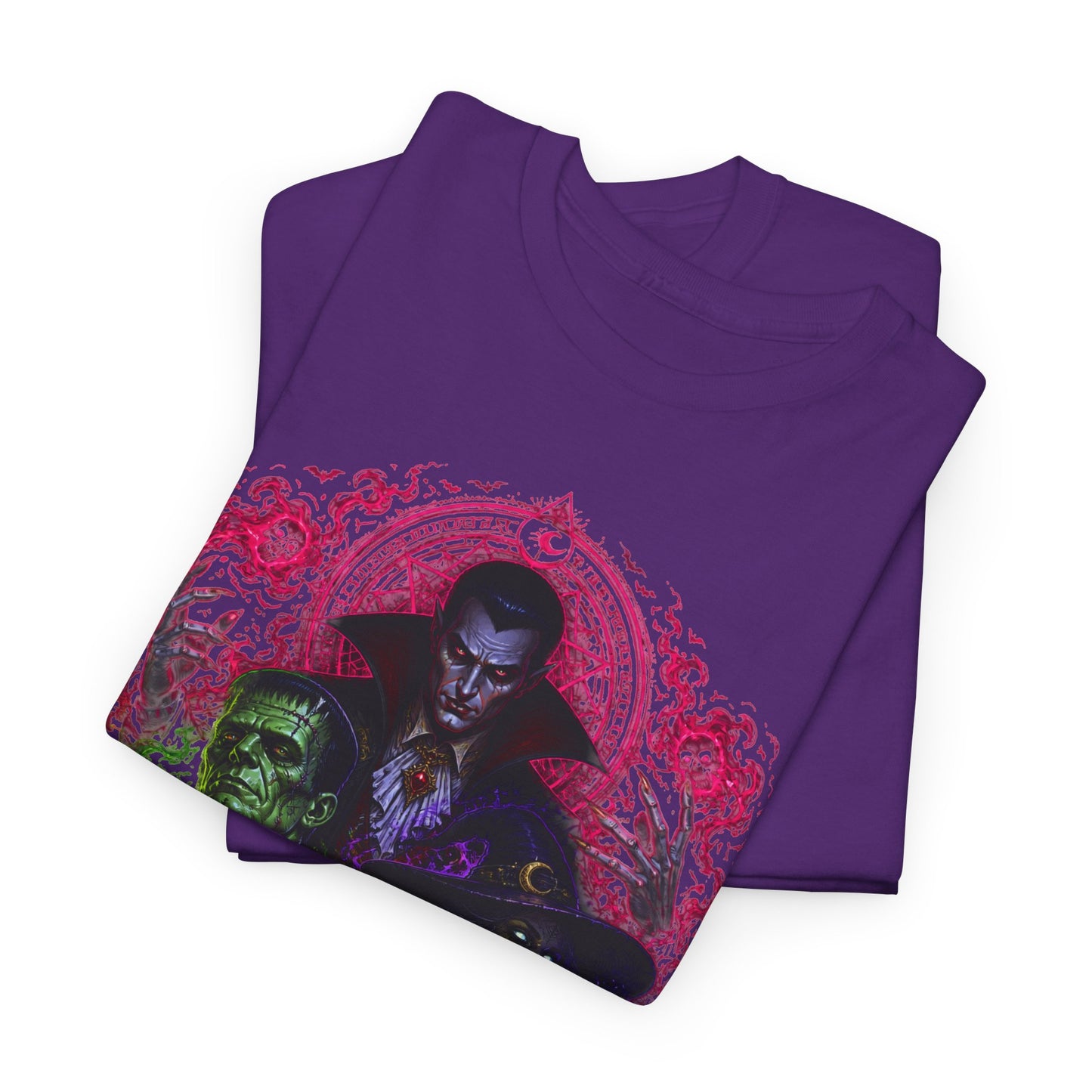 Mystic Vampire Trio T-Shirt — Gothic Rainbow Horror Art Tee