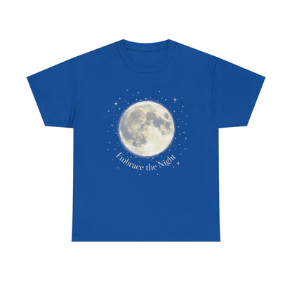 Moon tee - "Embrace the Night" Celestial Moon T‑Shirt