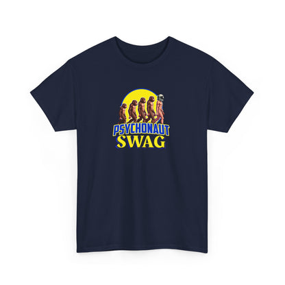 Psychonaut swag small biz, Heavy Cotton Tee, Cool Graphic T-Shirt, Streetwear Top, Gift for Psychonauts, Fun Casual Wear